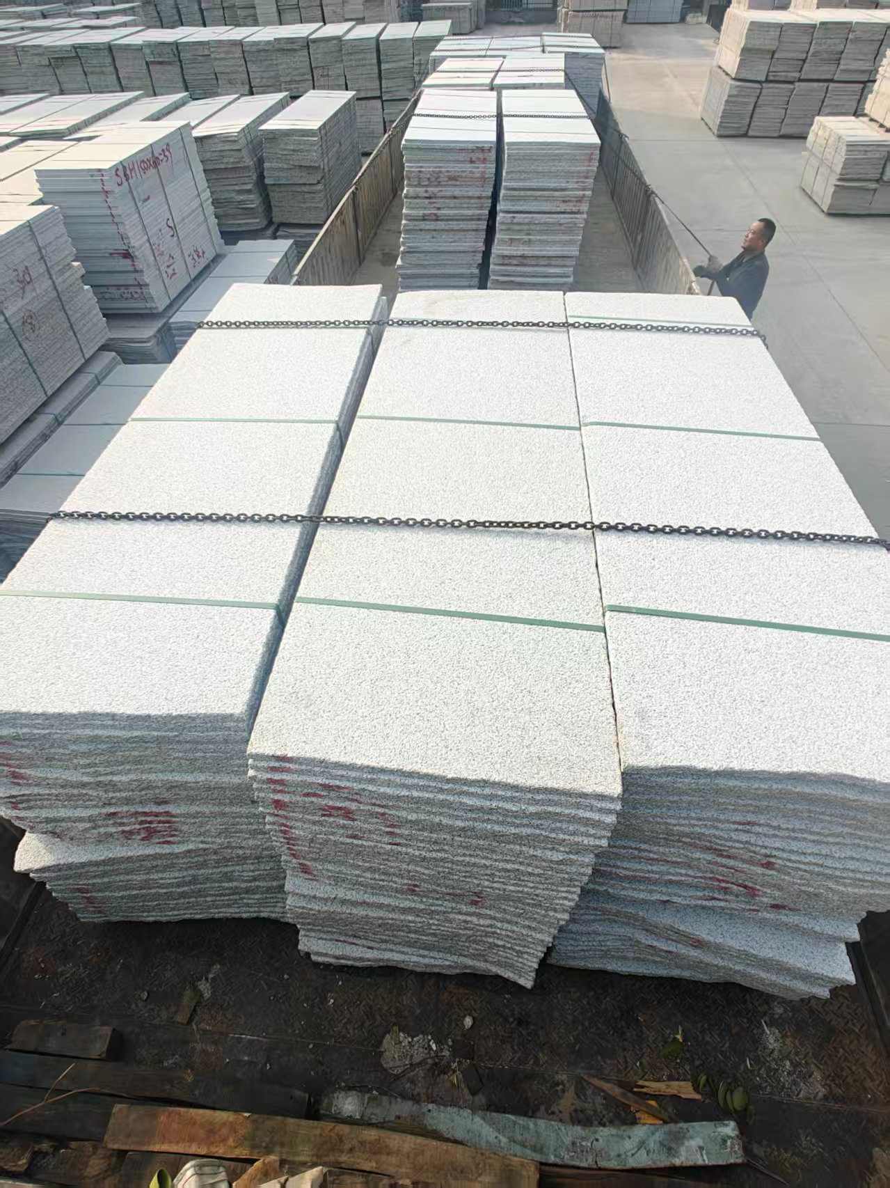 常德芝麻白毛板，石材毛板