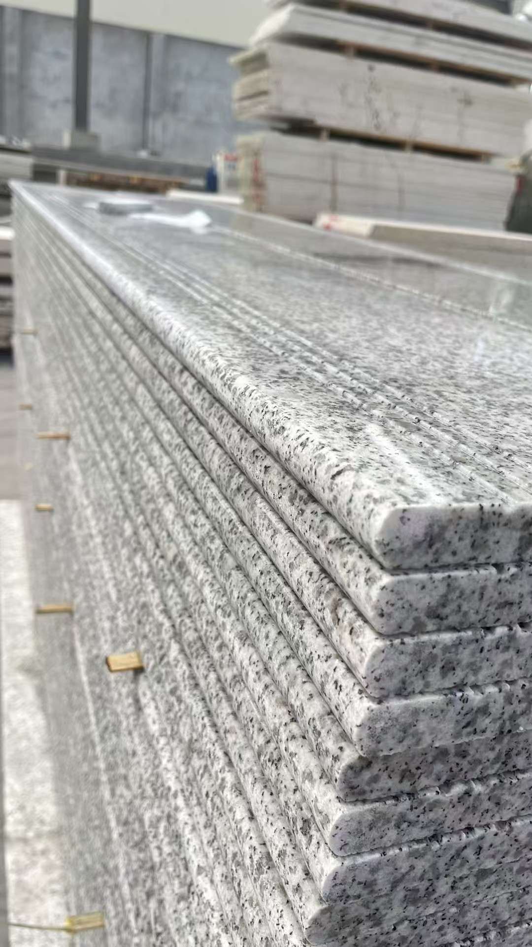 常德芝麻白楼梯踏步 花岗岩楼梯板材