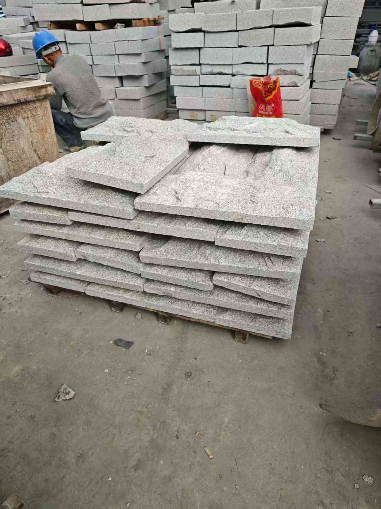 常德芝麻白蘑菇石，自然面