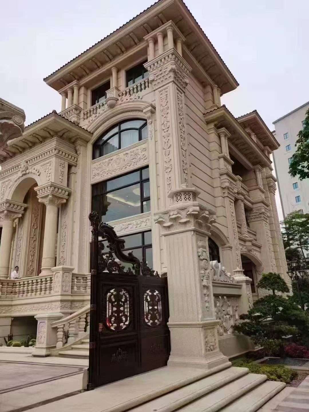 常德黄金麻别墅外墙异形定制